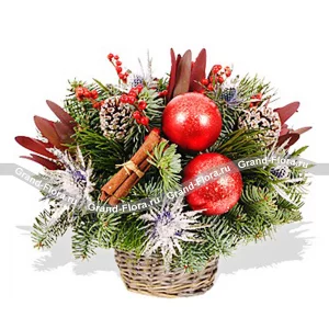 Корзинка новогоднего счастья Корзинка новогоднего счастья